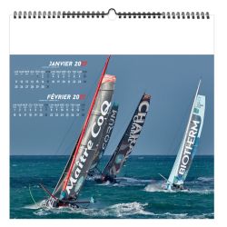 Calendrier publicitaire fabriqué en France 7 feuillets Voile Sportive petit format
