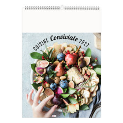 Calendrier publicitaire fabriqué en France 6 et 7 feuillets Cuisine conviviale grand format