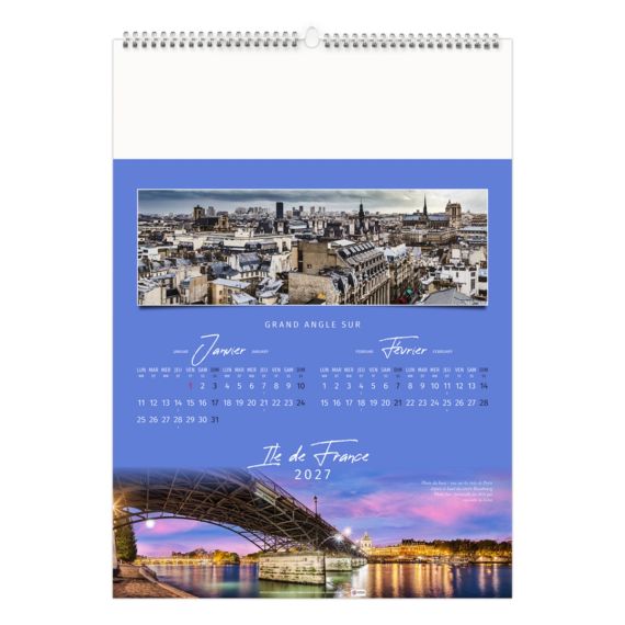 Calendrier personnalisable 7 feuillets Paysage de France