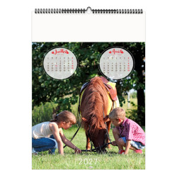 Calendrier publicitaire fabriqué en France 6 et 7 feuillets Les P'tits Explorateurs grand format