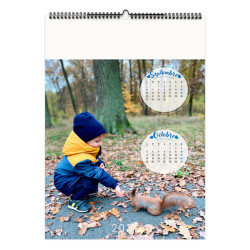 Calendrier publicitaire fabriqué en France 6 et 7 feuillets Les P'tits Explorateurs grand format