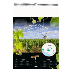 Calendrier personnalisable fabriqué en France 7 feuillets Petites appellations viticoles de France