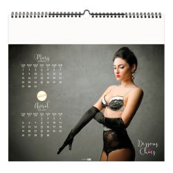 Calendrier personnalisable fabriqué en France 7 feuillets Dessous Chics grand format