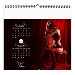 Calendrier personnalisable fabriqué en France 6 et 7 feuillets Dessous Chics petit format