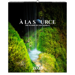 Calendrier publicitaire 7 feuillets Cascades petit format