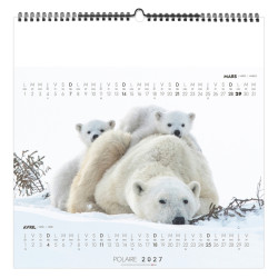 Calendrier personnalisable fabriqué en France 7 feuillets Polaire petit format