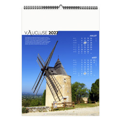 Calendrier personnalisable 6 ou 7 feuillets Patrimoine de France