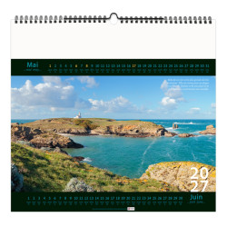 Calendrier personnalisable fabriqué en France 7 feuillets Bretagne grand format