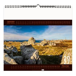 Calendrier personnalisable fabriqué en France 7 feuillets Bretagne petit format