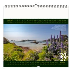 Calendrier personnalisable fabriqué en France 7 feuillets Bretagne petit format