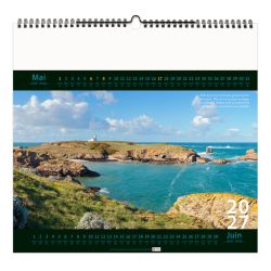 Calendrier personnalisable fabriqué en France 7 feuillets Bretagne petit format