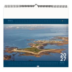 Calendrier personnalisable fabriqué en France 7 feuillets Bretagne petit format