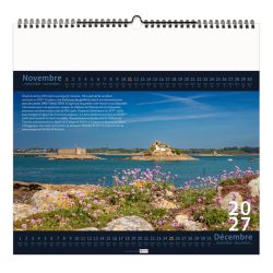 Calendrier personnalisable fabriqué en France 7 feuillets Bretagne petit format