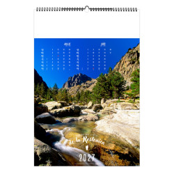 Calendrier publicitaire fabriqué en France 7 feuillets Bienvenue en Corse grand format