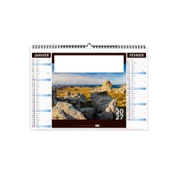 Calendrier économique publicitaire 6 feuillets Bretagne