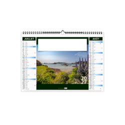 Calendrier économique publicitaire 6 feuillets Bretagne