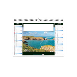 Calendrier économique publicitaire 6 feuillets Bretagne