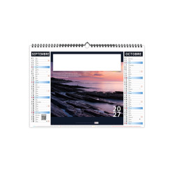 Calendrier économique publicitaire 6 feuillets Bretagne
