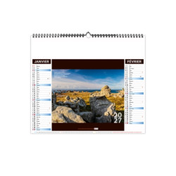 Calendrier économique publicitaire 6 feuillets Bretagne
