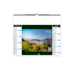 Calendrier économique publicitaire 6 feuillets Bretagne