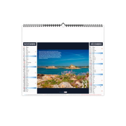 Calendrier économique publicitaire 6 feuillets Bretagne
