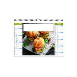 Calendrier économique publicitaire fabriqué en France 6 feuillets Recettes