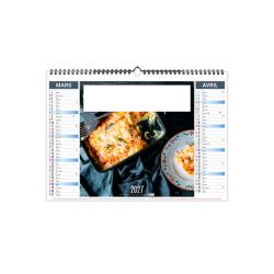 Calendrier économique publicitaire fabriqué en France 6 feuillets Recettes