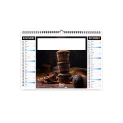 Calendrier économique publicitaire fabriqué en France 6 feuillets Recettes