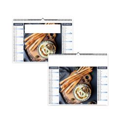 Calendrier économique publicitaire fabriqué en France 6 feuillets Recettes