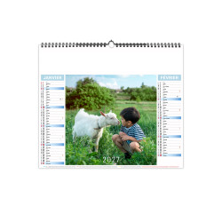 Calendrier économique publicitaire fabriqué en France 6 feuillets Copains