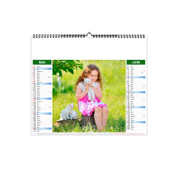 Calendrier économique publicitaire fabriqué en France 6 feuillets Copains