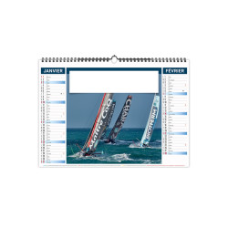 Calendrier économique publicitaire fabriqué en France 6 feuillets Tribord
