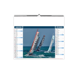 Calendrier économique publicitaire fabriqué en France 6 feuillets Tribord