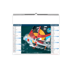 Calendrier économique publicitaire fabriqué en France 6 feuillets Tribord