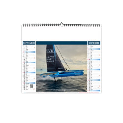 Calendrier économique publicitaire fabriqué en France 6 feuillets Tribord