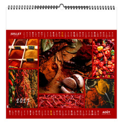 Calendrier économique publicitaire fabriqué en France 6 feuillets Herbes