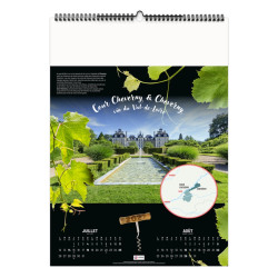Calendrier économique publicitaire fabriqué en France 6 feuillets Grappes