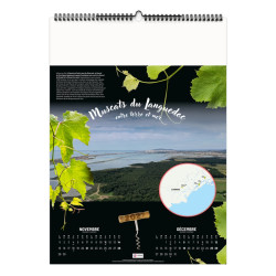Calendrier économique publicitaire fabriqué en France 6 feuillets Grappes