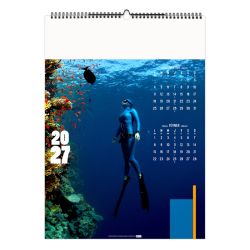 Calendrier économique publicitaire fabriqué en France 6 feuillets Sports