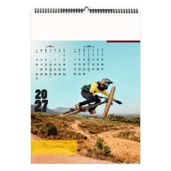 Calendrier économique publicitaire fabriqué en France 6 feuillets Sports