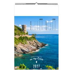 Calendrier économique publicitaire fabriqué en France 6 feuillets Corse