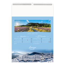Calendrier économique publicitaire fabriqué en France 6 feuillets Panorama