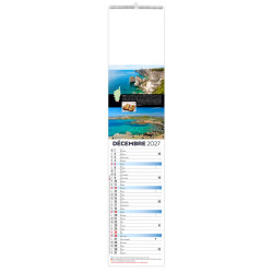 Calendrier personnalisable fabriqué en France 12 feuillets Île