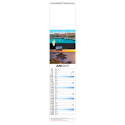 Calendrier personnalisable fabriqué en France 12 feuillets Île