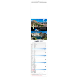 Calendrier personnalisable fabriqué en France 12 feuillets Île
