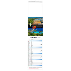 Calendrier personnalisable fabriqué en France 12 feuillets Île