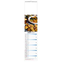 Calendrier personnalisé fabriqué en France 12 feuillets Goûts