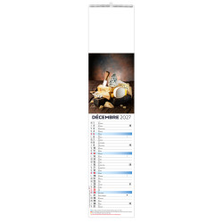 Calendrier personnalisé fabriqué en France 12 feuillets Goûts