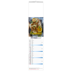 Calendrier personnalisé fabriqué en France 12 feuillets Goûts