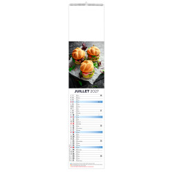 Calendrier personnalisé fabriqué en France 12 feuillets Goûts